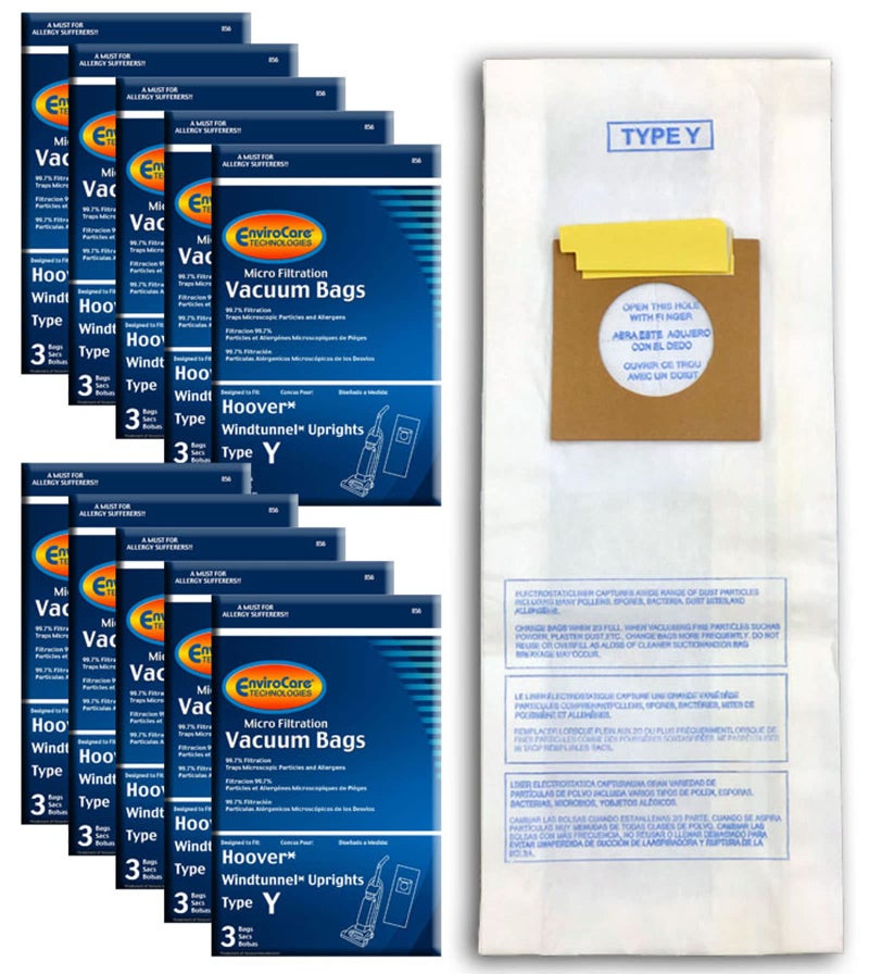 EnviroCare Replacement Micro Filtration Vacuum Cleaner Dust Bags made to fit Hoover Windtunnel Upright Type Y 30 Pack - Image 1